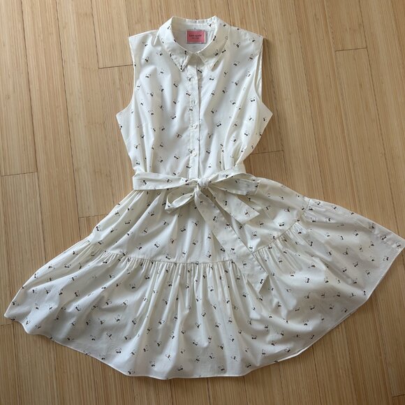 Kate Spade Honey Bee Tiered Shirt Dress Size S/4 - Picture 6 of 9